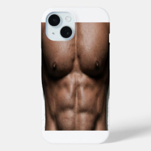 Fake Six Pack Abs Funny Gym Humour iPhone 15 Case