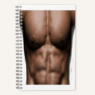 Fake Six Pack Abs Funny Gym Humour Notebook