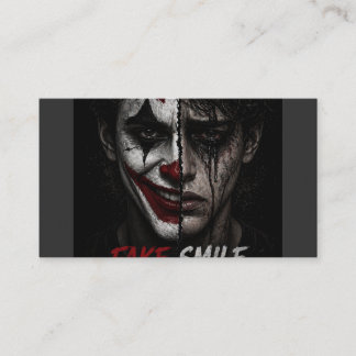 “Fake Smile, Real Pain: The Truth Behind Man Business Card