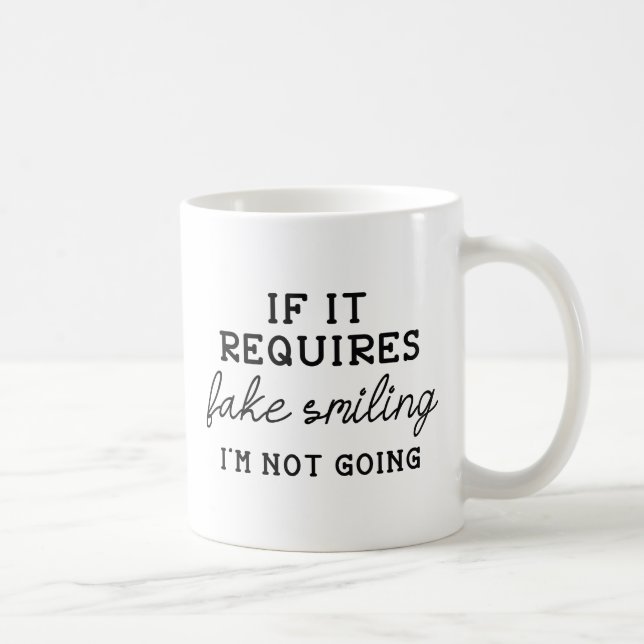 Fake Smiling Coffee Mug (Right)