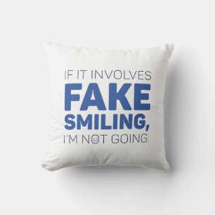 Fake Smiling Cushion