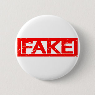 Fake Stamp 6 Cm Round Badge