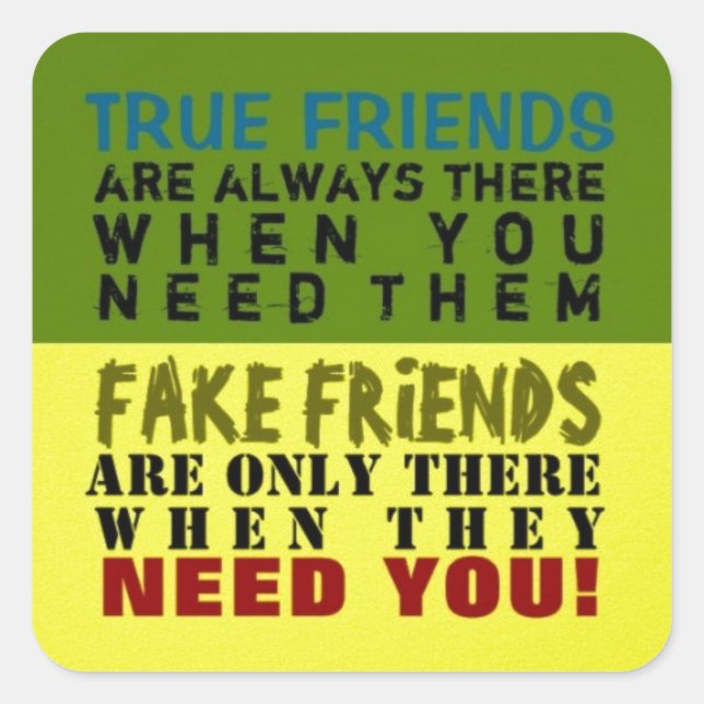 FAKE vs TRUE ~ Stickers (Front)