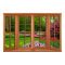 Fake Window Illusion - Spring Garden