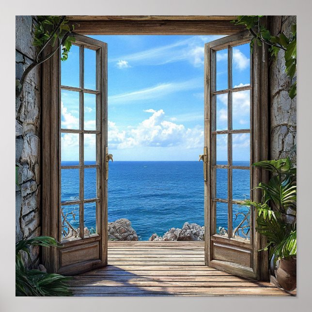 Fake window landscape poster (Front)