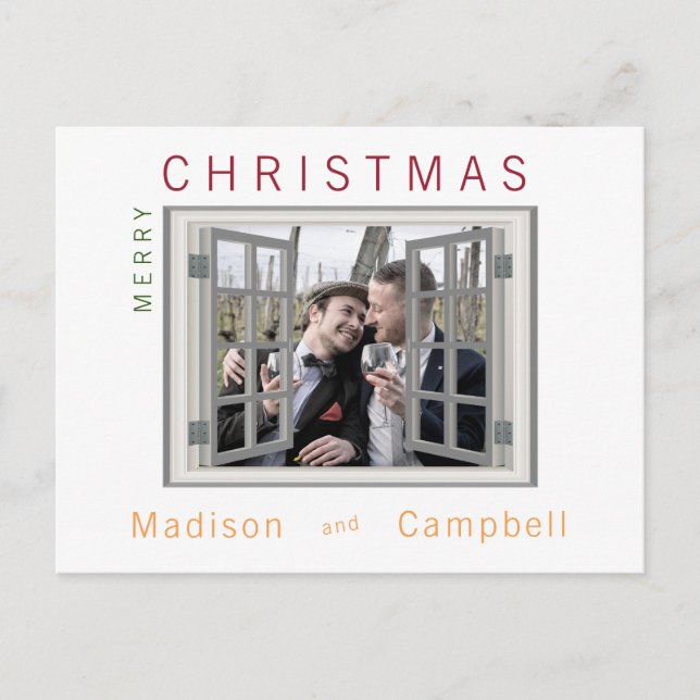 Fake Window Photo Frame Postcard (Front)