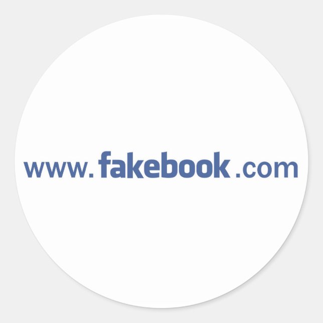 fakebook website sticker (Front)