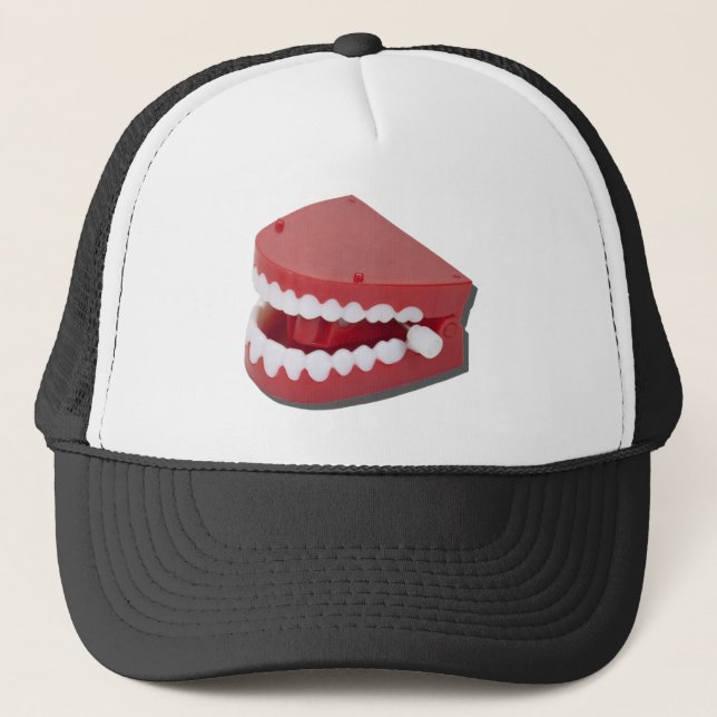 FakeChatteringTeeth081311 Trucker Hat (Front)