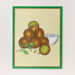 Falafel Balls Middle Eastern Chickpeas Egyptian Jigsaw Puzzle