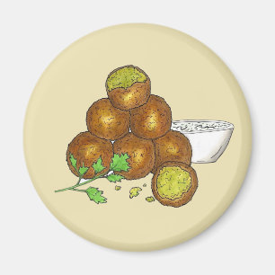 Falafel Balls Middle Eastern Chickpeas Egyptian Magnet