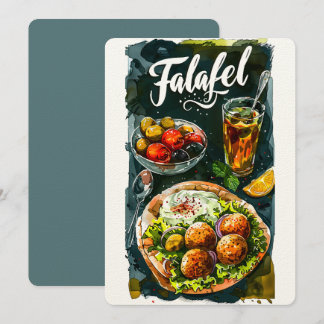 Falafel Hummus Feast: Organic Healthy حمص فلافل Invitation