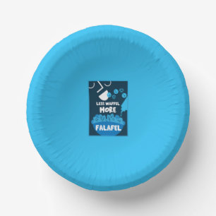 Falafel Middle Eastern Street Food Paper Plate