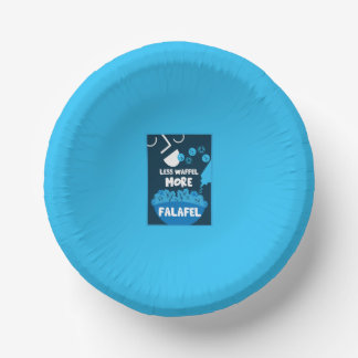 Falafel Middle Eastern Street Food Paper Plate