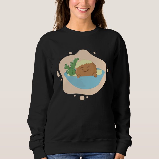 Falafel Swimming in Hummus Bowl Levantine Food Sweatshirt (Front)