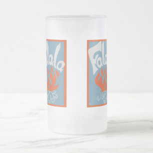 FaLaLa Frosted Glass Beer Mug