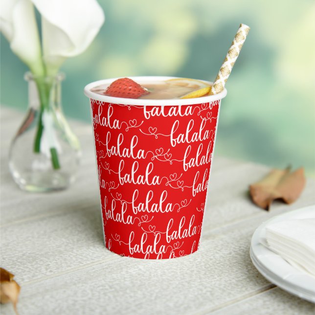 falalala red holiday cute paper cup set (Insitu)