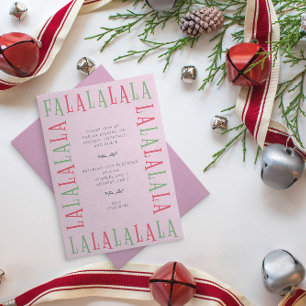 Falalalala Christmas Invitation Card