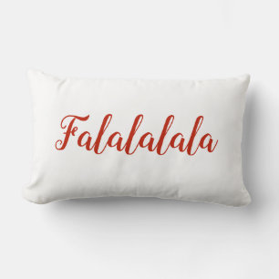 Falalalala Christmas Song Lumbar Cushion