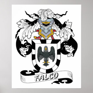 Falco Family Crest Poster