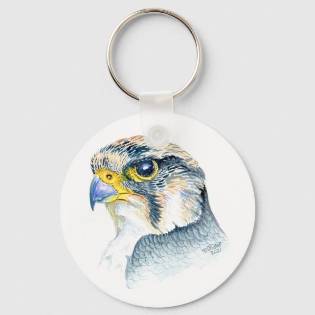 Falcon 5.7 cm Basic Button Key Ring (Front)