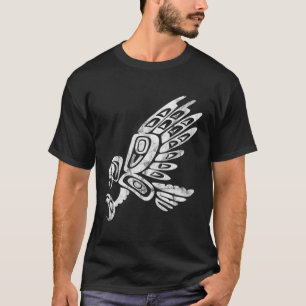 Falcon Abstract Haida Art Pacific Northwest Coast T-Shirt