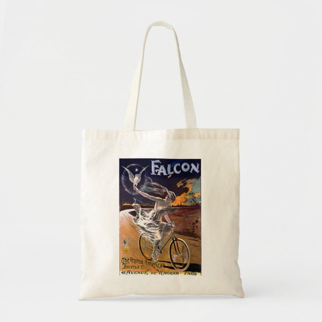 Falcon Bicycle Tote Bag (Front)