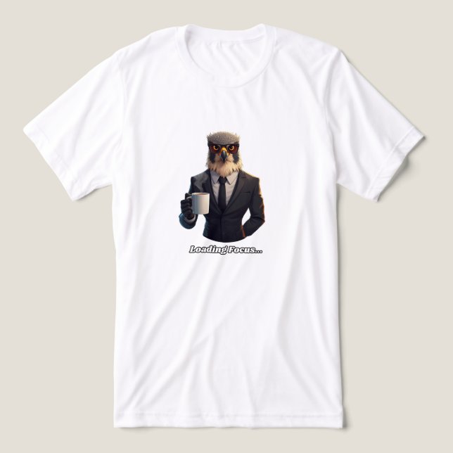 Falcon Businessman Loading Focus Coffee Tri-Blend Shirt (Design Front)