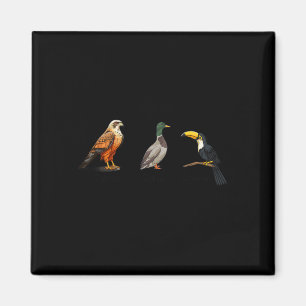 Falcon Duck Toucan Birds Subtle Anti Trump 1 Magnet