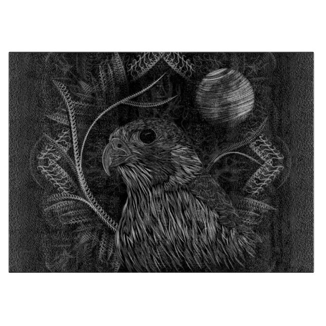 Falcon Full Moon Cutting Board (Front)