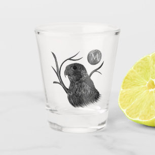 Falcon Full Moon Monogram Shot Glass