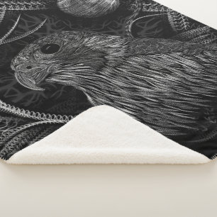 Falcon Full Moon Sherpa Blanket