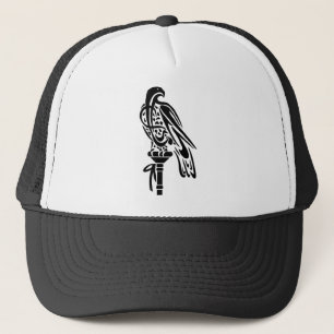 Falcon on Block Perch Trucker Hat