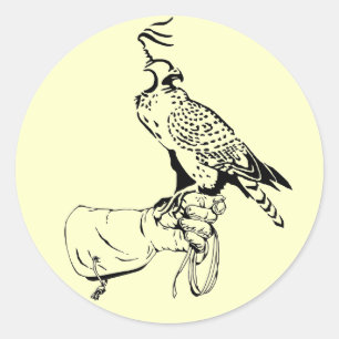 Falcon on Glove Sticker