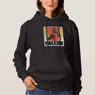 Falcon Retro Vintage Falconry with Hawk and Eagle Hoodie