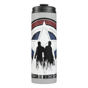Falcon & Winter Soldier Shield Silhouettes Thermal Tumbler