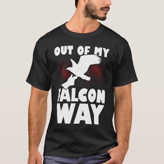 Falconer Falcon Hunter Falconer Tracker Duck Hunte T-Shirt (Front)
