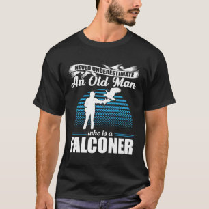 Falconer Falcon Hunter Falconer Tracker Duck Hunte T-Shirt