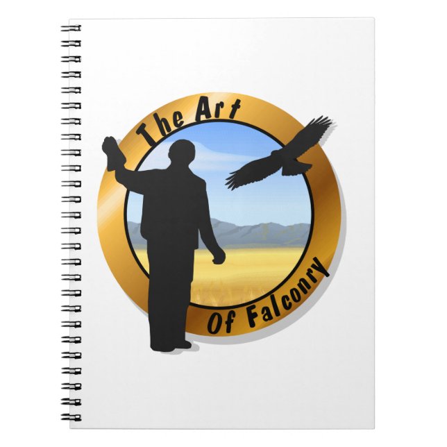 Falconer Medallion Round Spiral Notebook (Front)