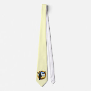 Falconer Medallion Round Tie