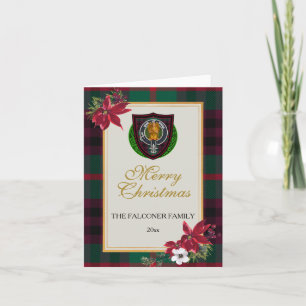 Falconer Scottish Clan Tartan & Crest Card