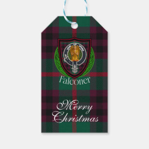 Falconer Scottish Clan Tartan & Crest Gift Tags