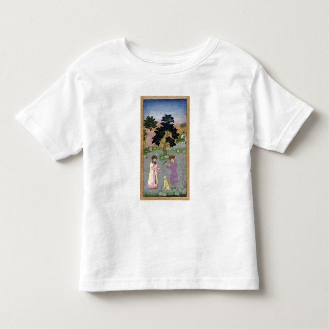 Falconer with companion and pet cheetah, from the toddler T-Shirt (Front)