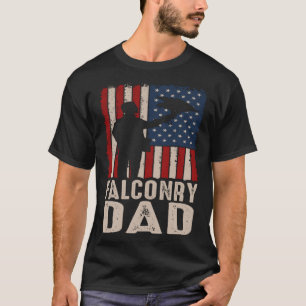 Falconry Dad Falconer Hawker Falcon  Hawking Exper T-Shirt