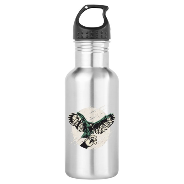 Falconry hawk 710 ml water bottle (Front)