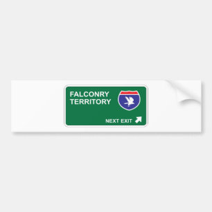 Falconry Next Exit Bumper Sticker