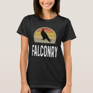 Falconry Retro Vintage Falcon Bird Watching T-Shirt