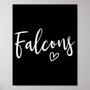 Falcons High School Falcons Sports Team Womens Poster