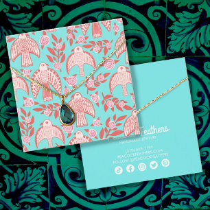 Falcons & Roses Earring Necklace Jewellery Display