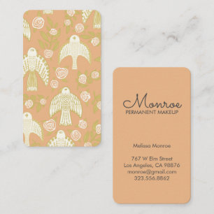 Falcons & Roses Elegant Illustrated Business Card