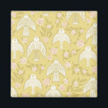 Falcons  & Roses  Pattern Magnet<br><div class="desc">Decorate your kitchen with this magnet. Makes a great little gift! Check my shop for more matching stuff like mugs, towels and stickers! You can always add your own text. Let me know if you'd like something custom made. If you buy it, thank you! Be sure to share a pic...</div>